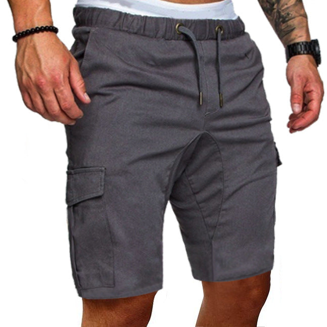 Casual tooling multi-pocket casual men's shorts