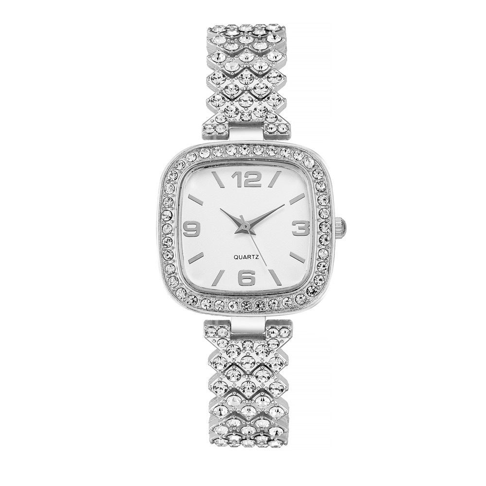 Small Square Watch Diamond Women's Bracelet Luxury Fashion Gift Box