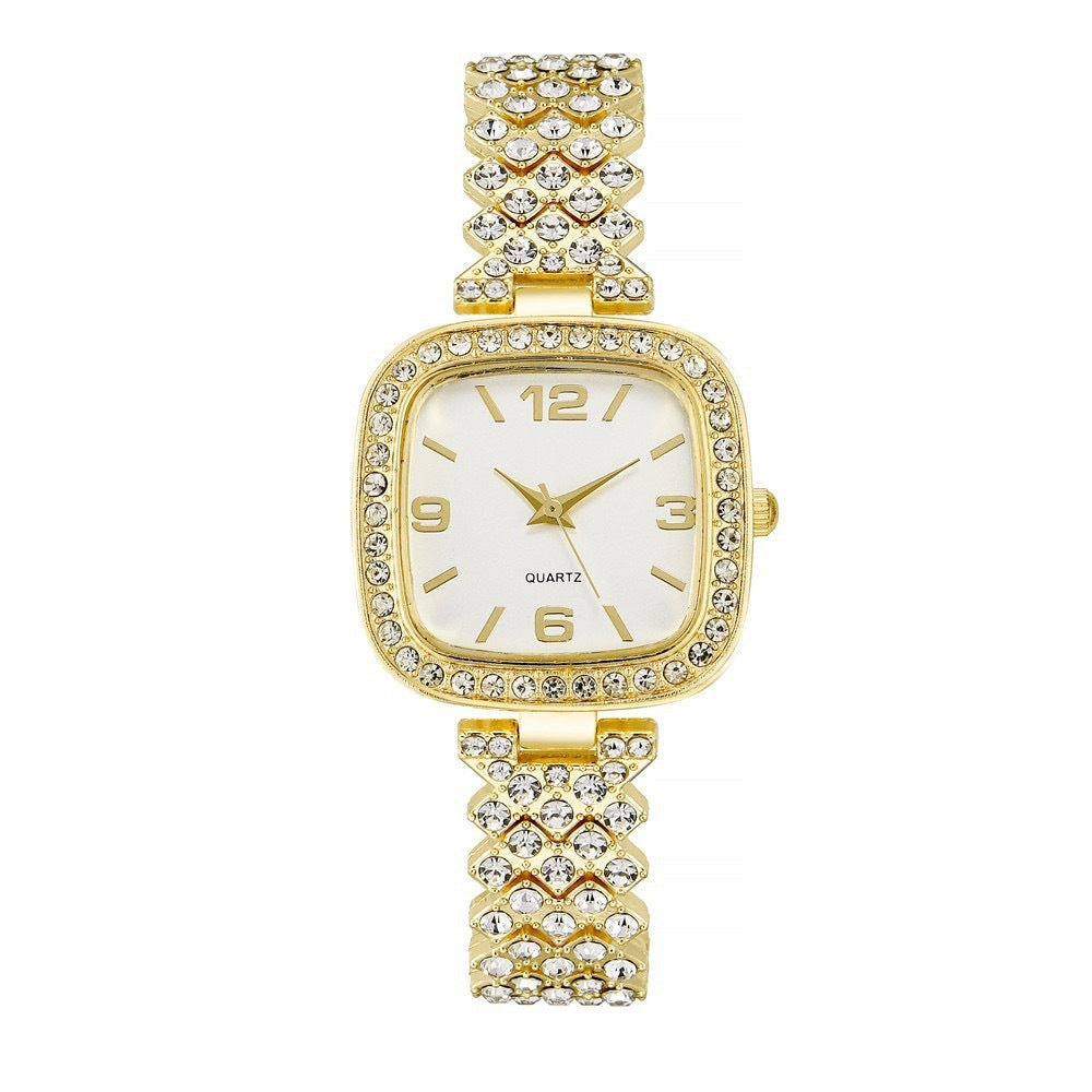 Small Square Watch Diamond Women's Bracelet Luxury Fashion Gift Box